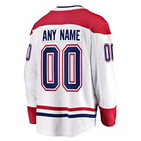 Men's Fanatics White Montreal Canadiens Breakaway - Custom Jersey