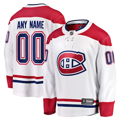 Men's Fanatics White Montreal Canadiens Breakaway - Custom Jersey