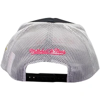 Men's Mitchell & Ness Black/White Montreal Canadiens Doughnut Crumbs Trucker Snapback Hat