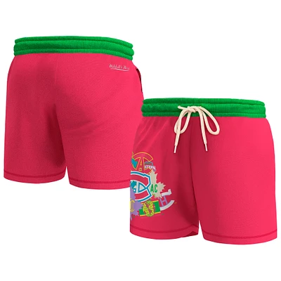 Short Party Mix des Canadiens de Montréal Mitchell & Ness rose pour homme