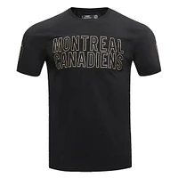 Men's Pro Standard Black Montreal Canadiens Wordmark T-Shirt