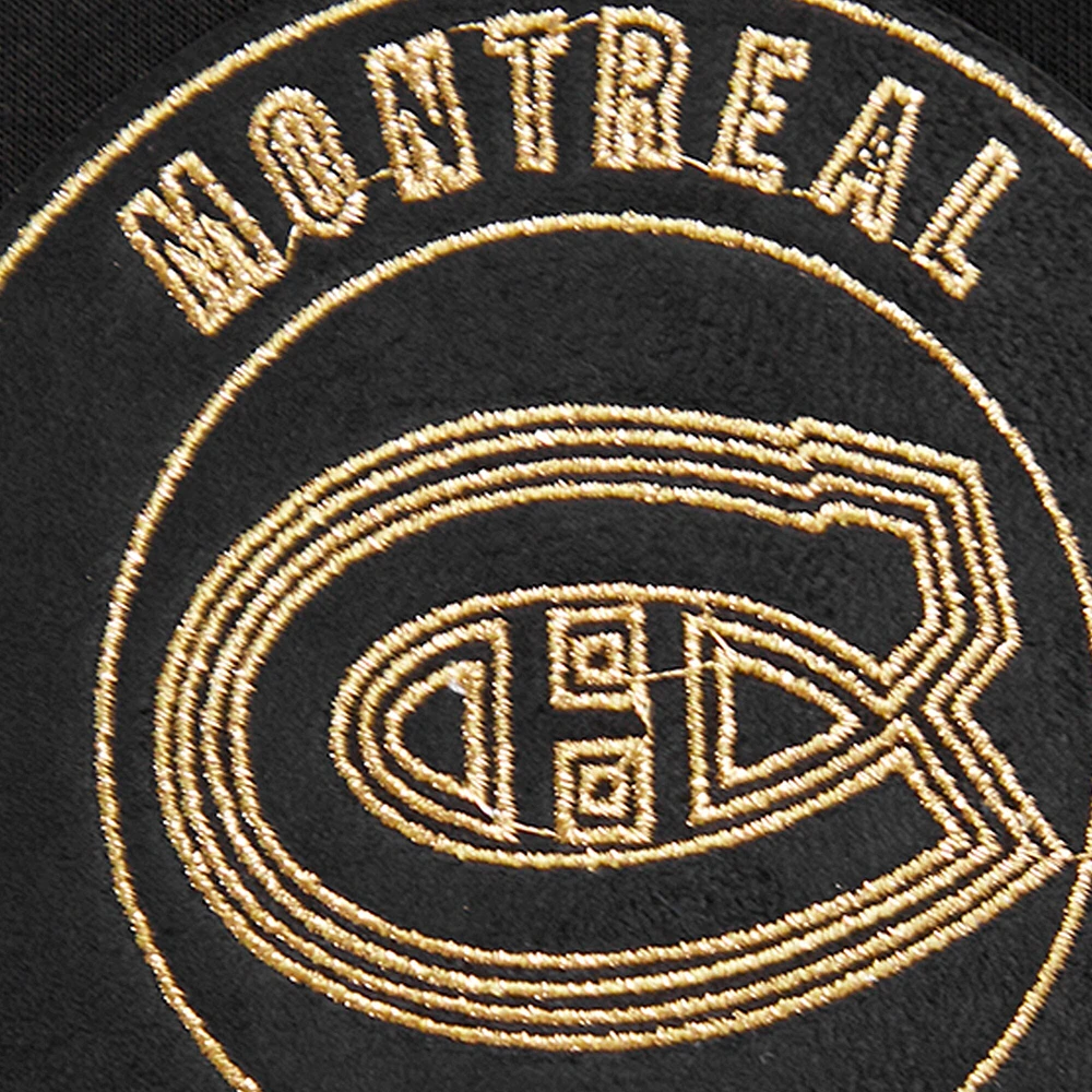 Men's Pro Standard Montreal Canadiens Black & Gold Pullover Hoodie