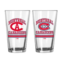 Montreal Canadiens 16oz. Pint Glass Two Pack