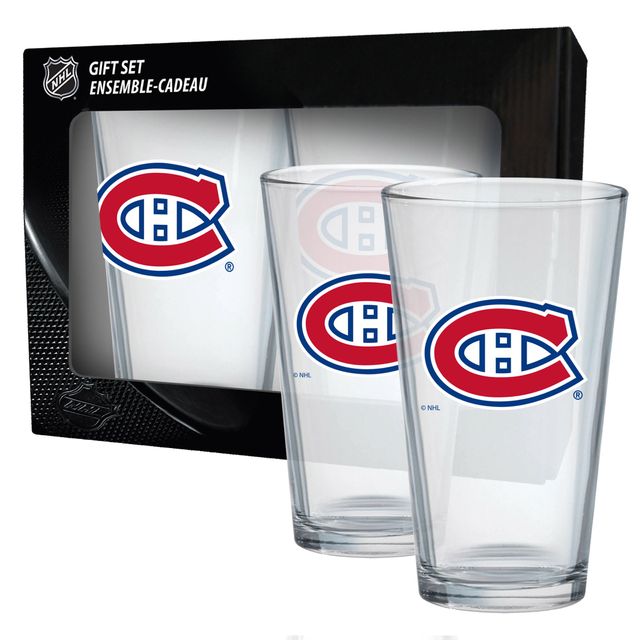Paquet de 2 Canadiens de Montréal 16oz. Verres à Mélange