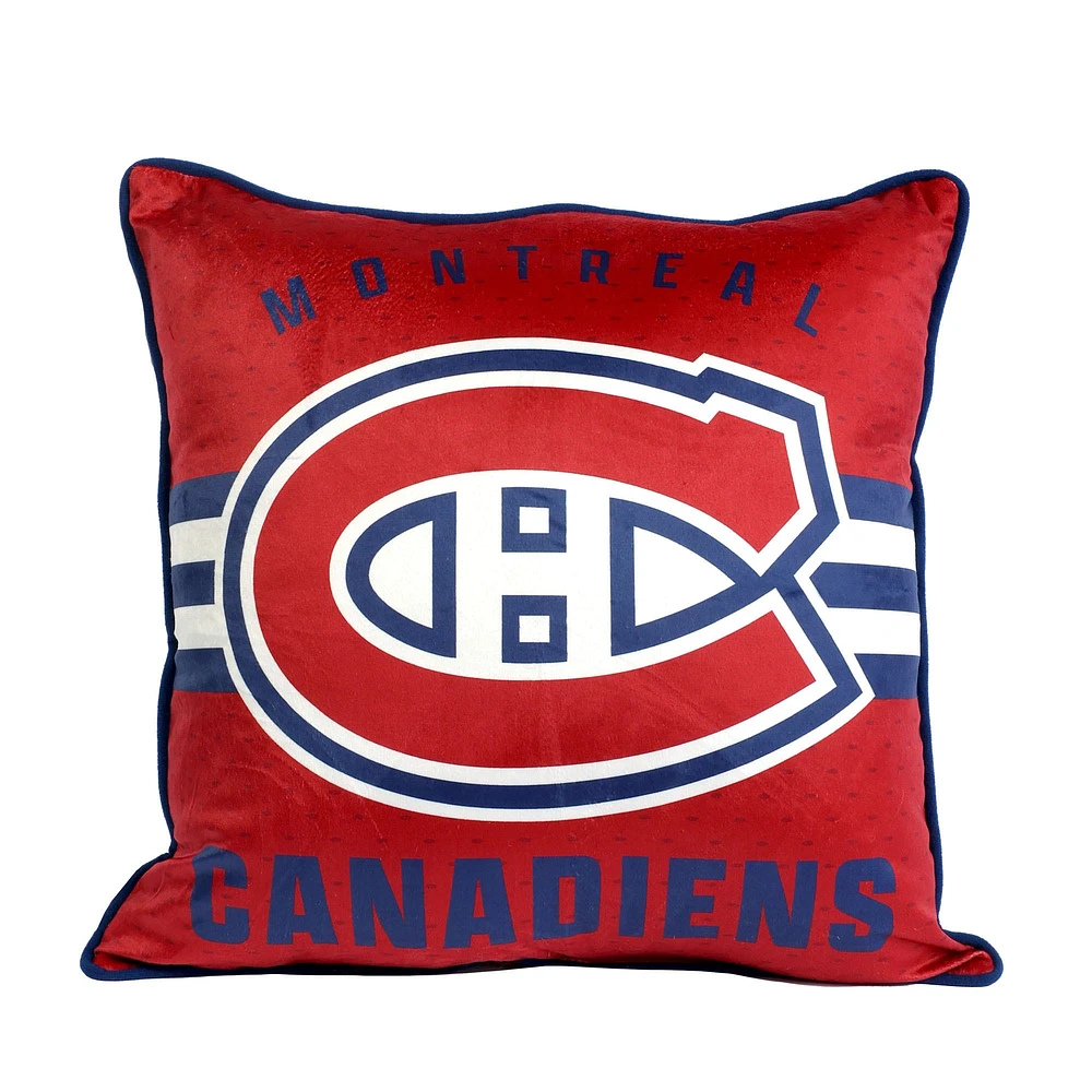 Montreal Canadiens 2-Pack 50" x 60" Holiday Throw Blanket and Cushion Set