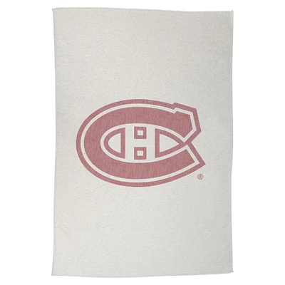 Couverture sweat-shirt des Canadiens de Montréal 54" x 84"