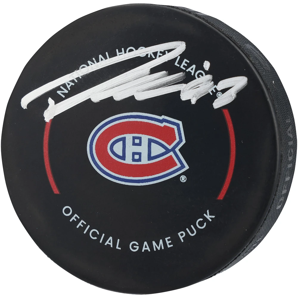 Patrik Laine Montreal Canadiens Autographed Official Game Puck 
