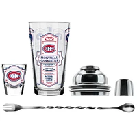 The Sports Vault Montreal Canadiens Five-Piece Bartender Shot Glass & Mixing Glass Set