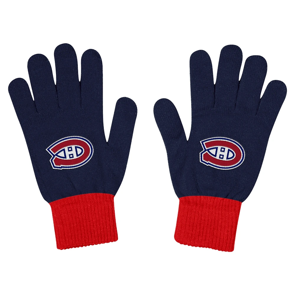 Pack combo écharpe, gants et tricot unisexe Fanatics Canadiens de Montréal