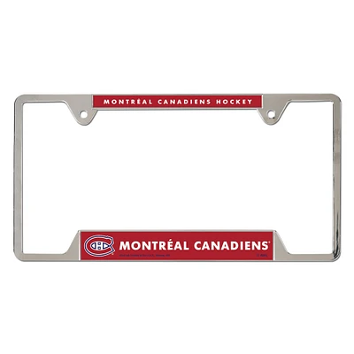 WinCraft Montreal Canadiens Chrome Plated Metal License Plate Frame