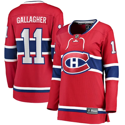 Fanatics pour femmes Brendan Gallagher Rouge Maillot de joueur échappé à domicile des Canadiens Montréal
