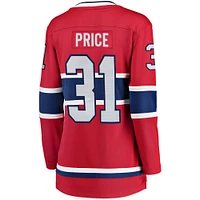 Women's Fanatics Carey Price Red Montreal Canadiens Breakaway - Player Jersey