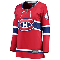 Fanatics pour femmes Joel Armia rouge Maillot de joueur échappé à domicile des Canadiens Montréal