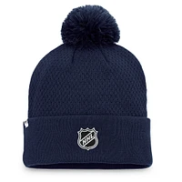 Women's Fanatics Navy Montreal Canadiens 2022 NHL Draft - Authentic Pro Road Cuffed Knit Hat