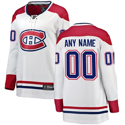 Women's Fanatics White Montreal Canadiens Breakaway - Custom Jersey