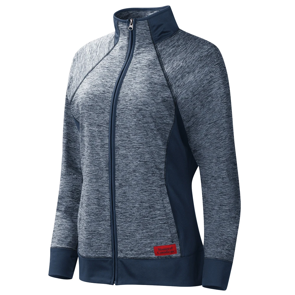 Women's G-III 4Her by Carl Banks Navy Montreal Canadiens Top Ranking - Full-Zip Jacket