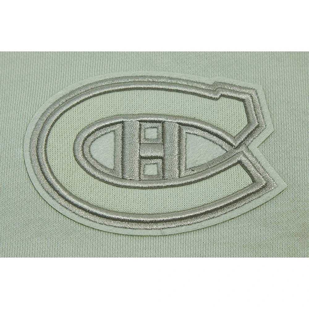 Women's Pro Standard Green Montreal Canadiens Cropped Boxy Pullover Hoodie
