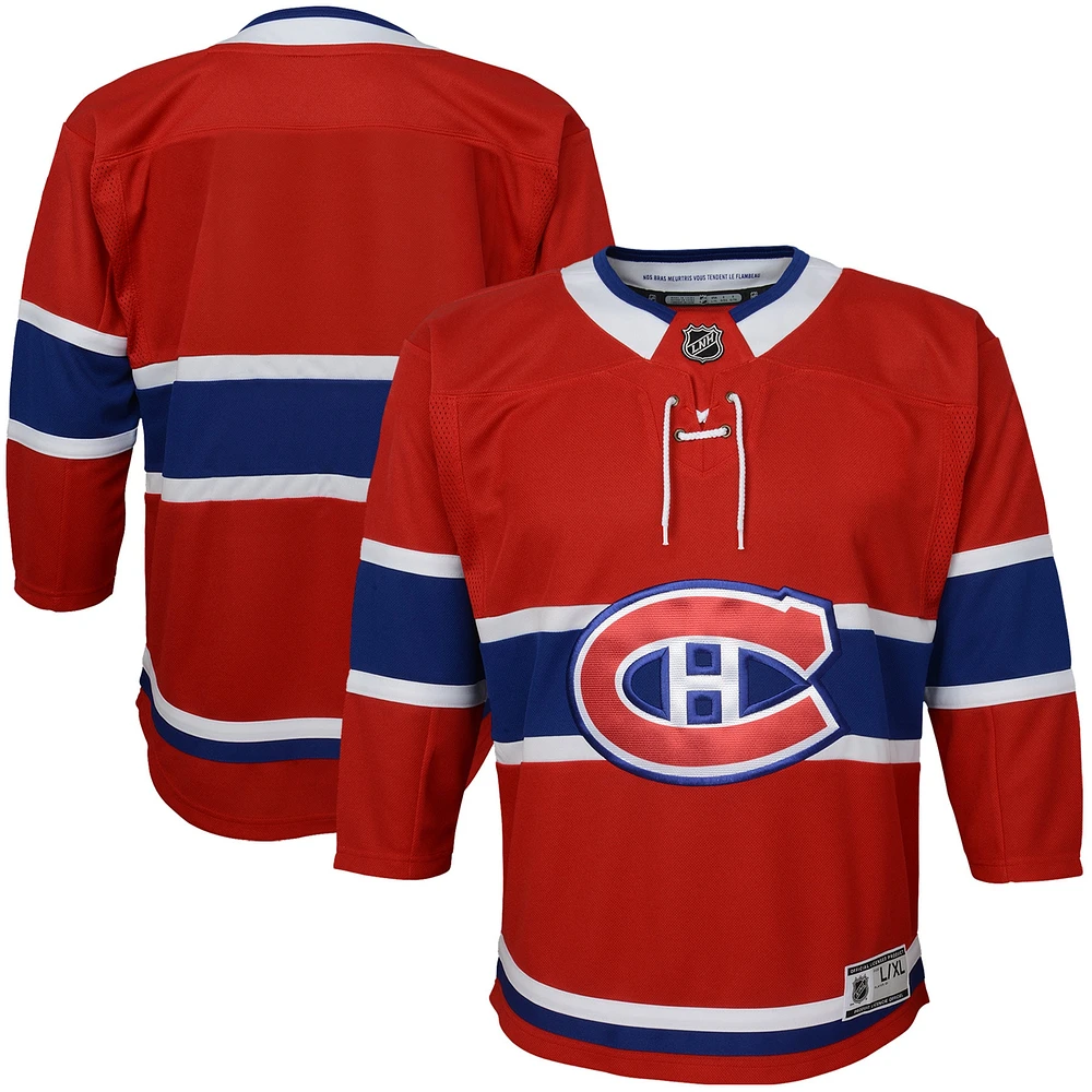 Maillot rouge domicile Premier des Canadiens de Montréal pour jeunes