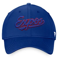Men's Fanatics Blue Montreal Expos Cooperstown Core Flex Hat