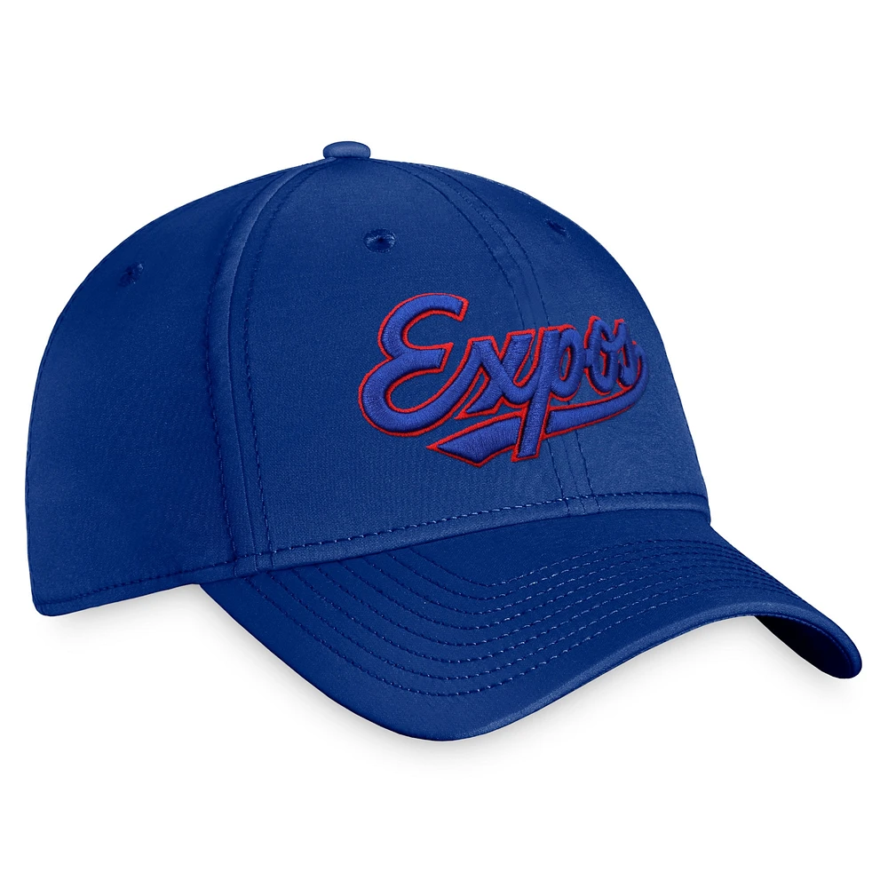 Men's Fanatics Blue Montreal Expos Cooperstown Core Flex Hat