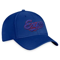 Men's Fanatics Blue Montreal Expos Cooperstown Core Flex Hat