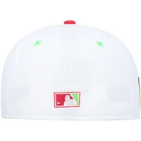 Men's New Era White/Coral Montreal Expos  Olympic Stadium Strawberry Lolli 59FIFTY Fitted Hat