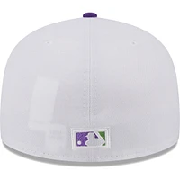 Casquette ajustée 59FIFTY bicolore 25e anniversaire des Expos de Montréal la collection Cooperstown New Era pour homme