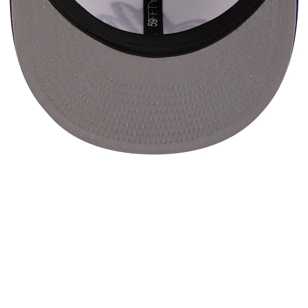 Casquette ajustée 59FIFTY bicolore 25e anniversaire des Expos de Montréal la collection Cooperstown New Era pour homme