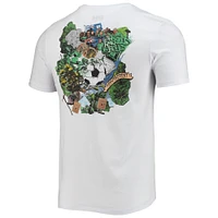Men's White Montserrat National Team Volcano T-Shirt