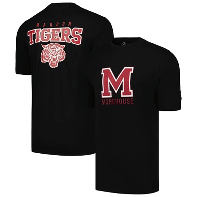 T-shirt FISLL noir Morehouse Maroon Tigers appliqué pour hommes