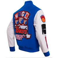 Men's Pro Standard Royal Morgan State Bears Homecoming Varsity Full-Snap Jacket