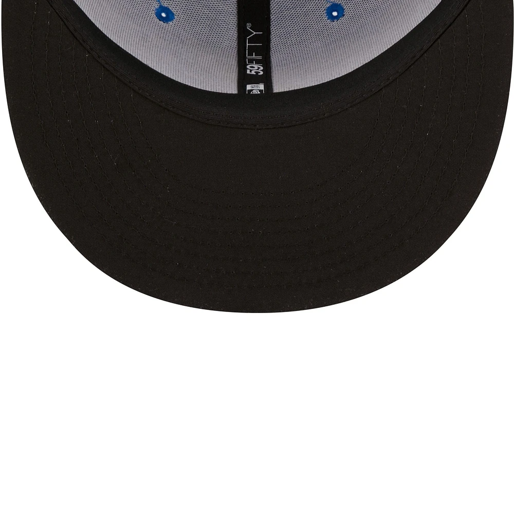 Men's New Era Light Blue Myrtle Beach Pelicans Authentic Collection 59FIFTY Fitted Hat