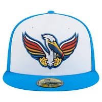 Casquette ajustée New Era White Myrtle Beach Pelicans Copa de la Diversión 59FIFTY pour hommes