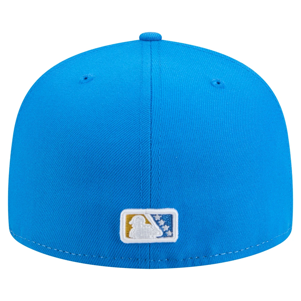 Casquette ajustée New Era White Myrtle Beach Pelicans Copa de la Diversión 59FIFTY pour hommes