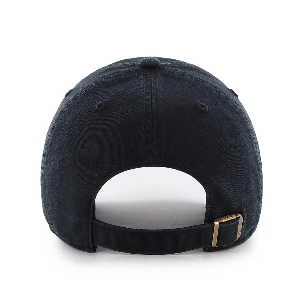 Men's '47  Black NASCAR Low Down Script Clean Up Adjustable Hat