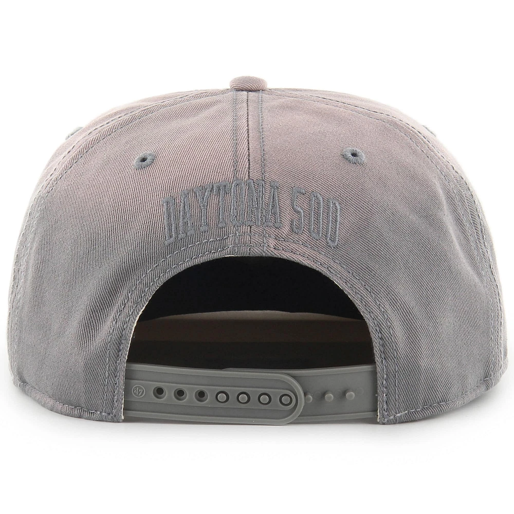 Men's '47 Gray 2025 Daytona 500 Sebasco Captain Snapback Hat