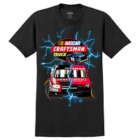 Men's Black NASCAR Craftsmen Truck Series Lightning Tri-Blend T-Shirt