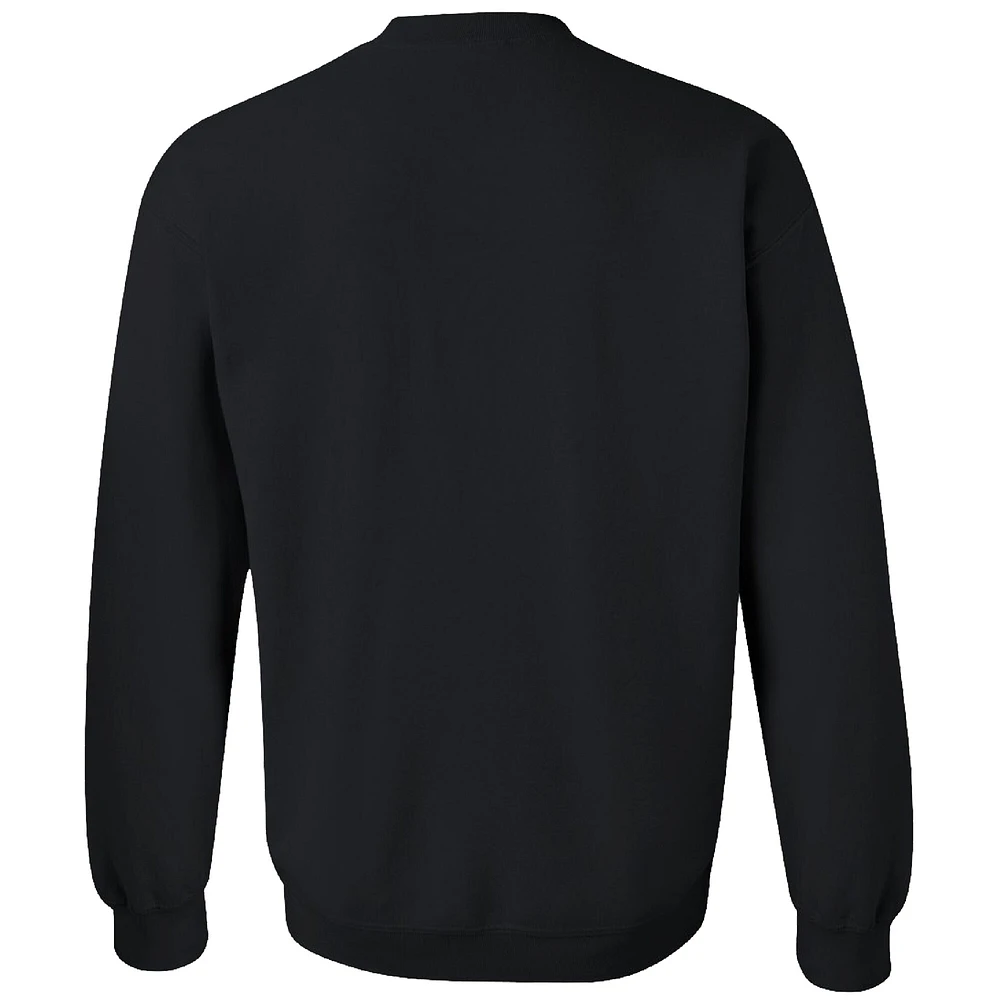 Men's Checkered Flag Sports  Black NASCAR and Chill Pullover Sweatshirt