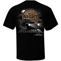 Men's Checkered Flag Sports Black NASCAR Moonshine Midnight Runner T-Shirt