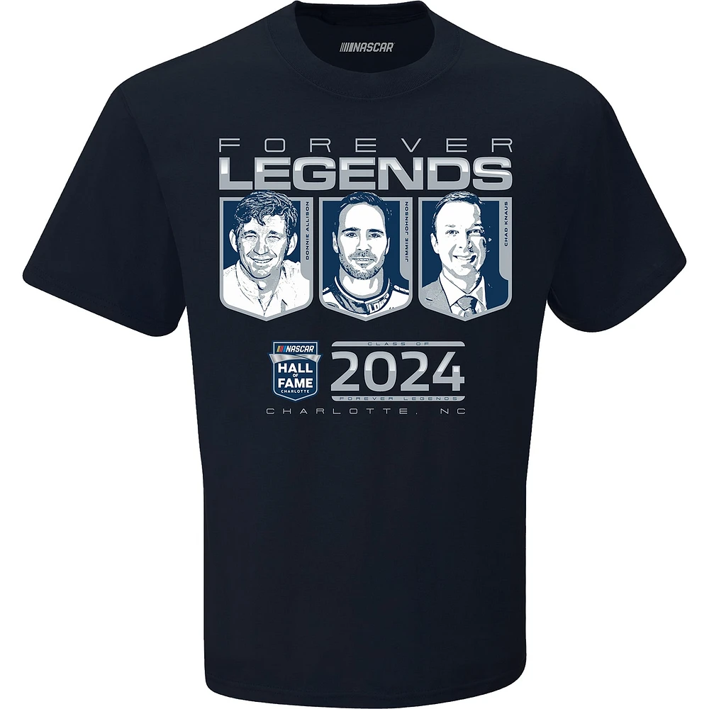Men's Checkered Flag Sports Navy NASCAR Hall of Fame Class 2024 T-Shirt