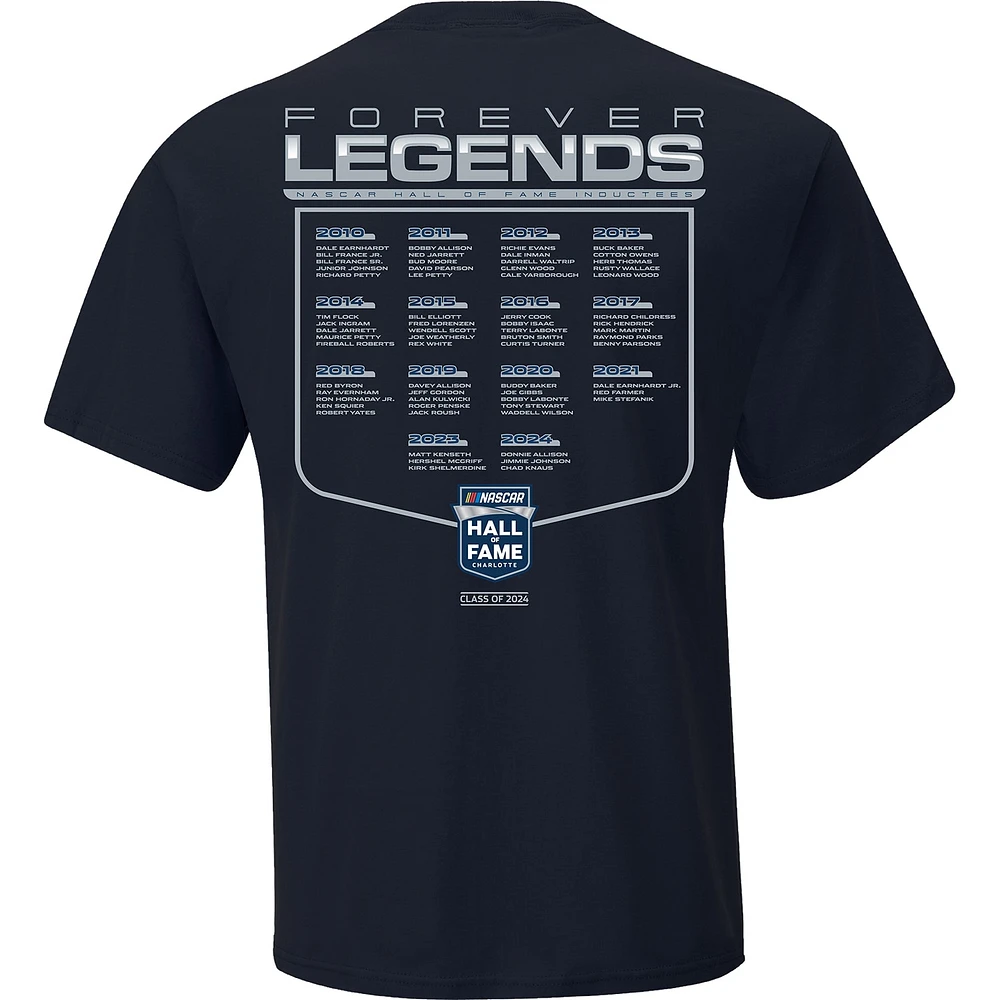 Men's Checkered Flag Sports Navy NASCAR Hall of Fame Class 2024 T-Shirt