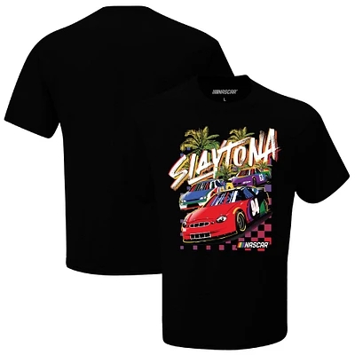 T-shirt NASCAR noir Slaytona pour homme