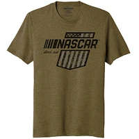 Men's NASCAR Heather Green Flag T-Shirt