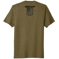 Men's NASCAR Heather Green Flag T-Shirt