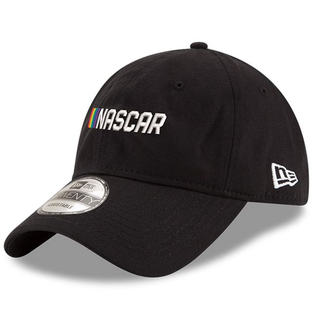 Casquette réglable NASCAR Wordmark Pride 9TWENTY New Era pour homme, noire