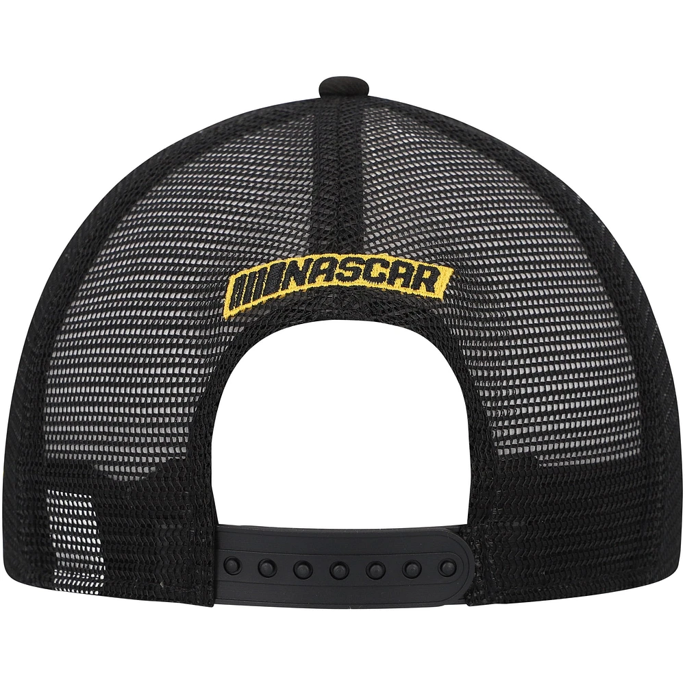 Men's New Era  Gold/Black NASCAR 9FORTY A-Frame Trucker Snapback Hat