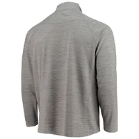 Men's Tommy Bahama Charcoal NASCAR Play Action Raglan Half-Zip Jacket