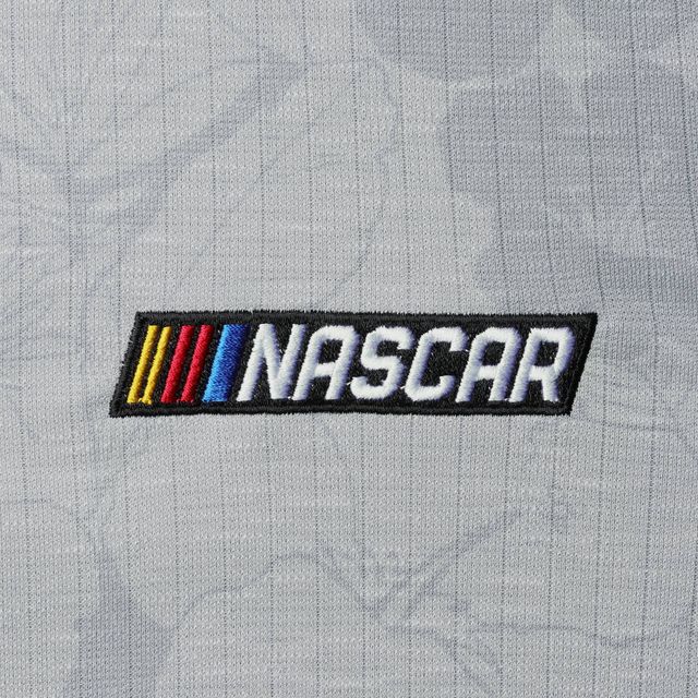 Polo Tommy Bahama gris NASCAR Miramar Blooms pour homme