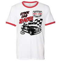 Men's  White NASCAR Stock Car T-Shirt