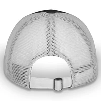 Women's Checkered Flag Sports Gray/White NASCAR Pit Box Adjustable Trucker Hat